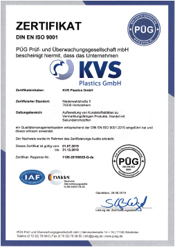 Qualitätsmanagementsystem entsprechend der DIN EN ISO 9001:2008